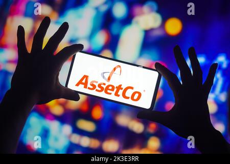 Brasilien. 26. September 2022. In dieser Abbildung wird das AssetCo-Logo auf einem Smartphone angezeigt. Kredit: SOPA Images Limited/Alamy Live Nachrichten Stockfoto