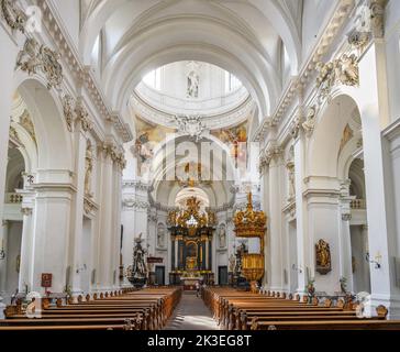 Innenraum des Dom zu Fulda (Fuldaer Dom), Altstadt (Altstadt), Fulda, Deutschland Stockfoto