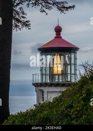 Heceta Head Lighthouse nördlich von Florence, Oregon. Stockfoto