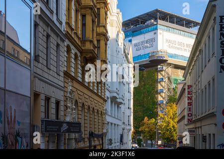 Wien, Wien: Haus des Meeres öffentliches Aquarium im ehemaligen Flakenturm im Jahr 06. Mariahilf, Wien, Österreich Stockfoto