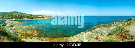 Küstenstraße bei Estelle, Französische Riviera, Frankreich Stockfoto