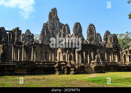 Kambodscha. Siem Reap. Der archäologische Park von Angkor. Der Bayon-Tempel 12. Jahrhundert Hindu-Tempel Stockfoto