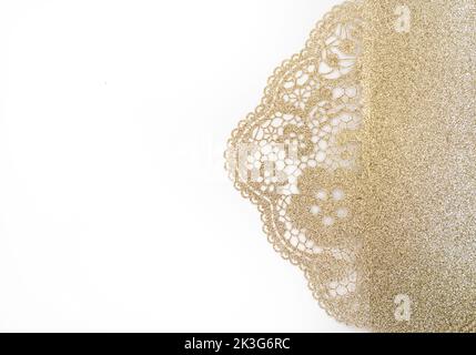 Elegantes Hochzeitspapier-Set. Vorlagen für Hochzeitseinladungen, Glückwünsche, Postkarte. Flach liegend, Draufsicht, Kopierbereich. Stockfoto