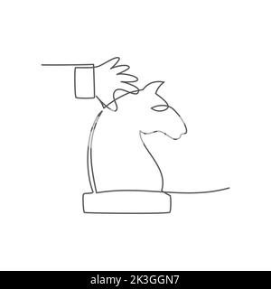 Strategie eine Linie zeichnen. Konzept für Business, Strategie, Erfolg, Ziel Stock Vektor