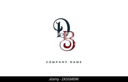 BD, DB Abstract Letters Logo Monogramm Stock Vektor
