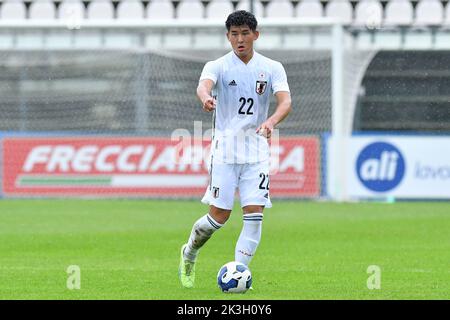 Castel Di Sangro, Abruzzen. 26. September 2022. Ryuya Nishio aus Japan während des Freundschaftsspiel U21 Italien-Japan Teofilo Patini Stadion in Castel di Sangro, Italien, 26.. September 2022 (Kreditfoto AllShotLive/Sipa USA) Credit: SIPA USA/Alamy Live News Stockfoto