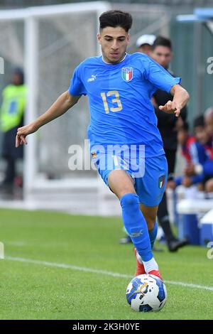 Castel Di Sangro, Abruzzen. 26. September 2022. Fabiano Parisi von Italien während des Freundschaftsspiel U21 Italien-Japan Teofilo Patini Stadion in Castel di Sangro, Italien, 26.. September 2022 (Kreditfoto AllShotLive/Sipa USA) Kredit: SIPA USA/Alamy Live News Stockfoto