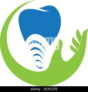 Zahnimplantat, Zahn, Zahnarzt, Zahnpflege, Logo, Implantat Stock Vektor