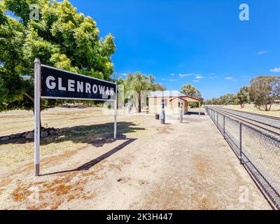 Glenrowan Historic Precinct in Victoria, Australien Stockfoto