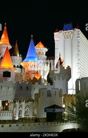 Excalibur Hotel am Las Vegas Strip, Nevada, USA Stockfoto