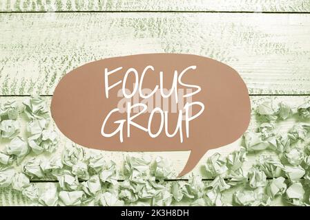 Handschrift text Focus Group. Konzeptionelle Foto, montiert in der Diskussion über etwas zu beteiligen Stockfoto