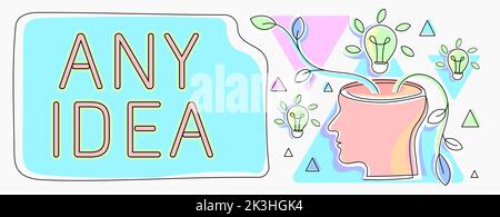 Konzeptuelle Darstellung jeder Idee. Konzeptionelles Foto, das zeigt, ob er über den Fall oder das Problem nachdenkt Stockfoto