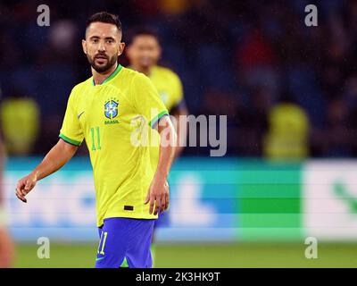 LE HAVRE - Everton Ribeiro aus Brasilien beim Internationalen Freundschaftsspiel zwischen Brasilien und Ghana am 23. September 2022 im Stade Oceane in Le Havre, Frankreich. ANP | Dutch Height | Gerrit van Keulen Stockfoto