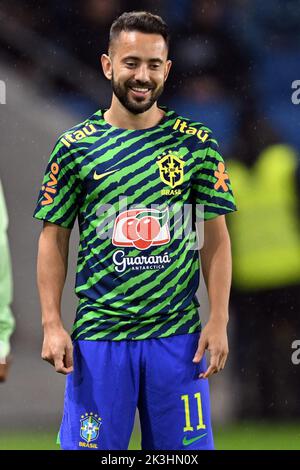 LE HAVRE - Everton Ribeiro aus Brasilien beim Internationalen Freundschaftsspiel zwischen Brasilien und Ghana am 23. September 2022 im Stade Oceane in Le Havre, Frankreich. ANP | Dutch Height | Gerrit van Keulen Stockfoto