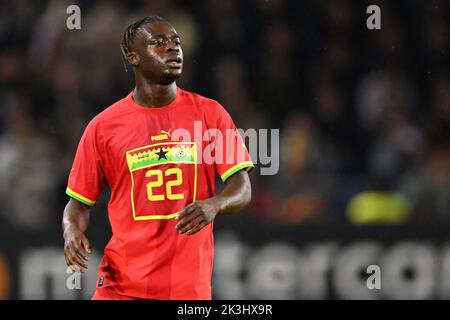 LE HAVRE - Kamaldeen Sulemana von Ghana während der Internationalen Freundschaftstade zwischen Brasilien und Ghana am 23. September 2022 in Le Havre, Frankreich. ANP | Dutch Height | Gerrit van Keulen Stockfoto