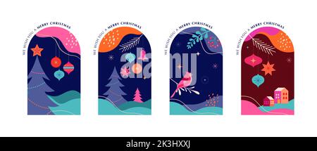 Farbenfrohe Hintergründe für Social Media Stories und Verpackungsdesign Stock Vektor