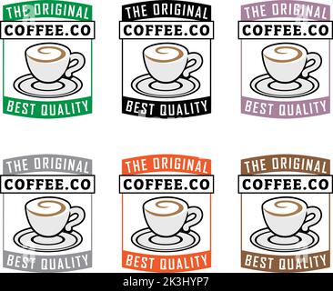 Symbol für eine wirbelnde Tasse auf weißem Hintergrund isoliert Stock Vektor