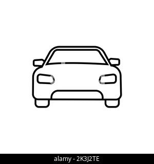 Symbol für die Pkw-Linie. Auto, Verkehr, Straße. Transportkonzept. Vektorgrafik kann für Themen wie Transport, Reisen, Fahrzeug verwendet werden Stock Vektor