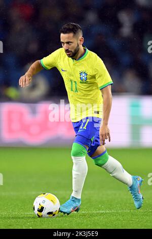 LE HAVRE - Everton Ribeiro aus Brasilien beim Internationalen Freundschaftsspiel zwischen Brasilien und Ghana am 23. September 2022 im Stade Oceane in Le Havre, Frankreich. ANP | Dutch Height | Gerrit van Keulen Stockfoto