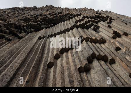 Basaltsäulen in der Garni-Schlucht, genannt Symphonie der Steine, Armenien Stockfoto