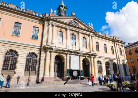 Nobelpreismuseum, Stortorget, Gamla Stan, Stockholm, Schweden Stockfoto