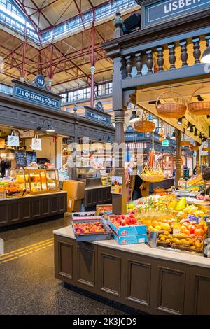 Östermalms saluhall, Stockholm, Schweden Stockfoto