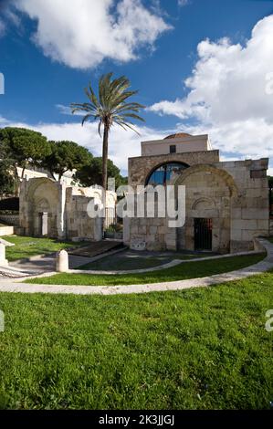 Kirche San Saturnino, Cagliari, Sardinien, Italien Stockfoto