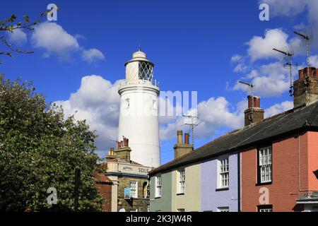 Southwold Lighthouse, St James Green, Southwold Town, Suffolk, England, VEREINIGTES KÖNIGREICH Stockfoto