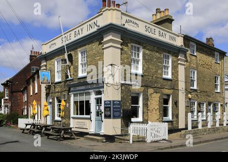 The Sole Bay Inn Pub, Southwold Town, Suffolk County, England, Großbritannien Stockfoto