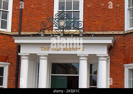 Samuel Smiths, Old Brewery & Deli, 3 High Street, Tadcaster, North Yorkshire, England UK, LS24 9AP Stockfoto