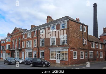 Samuel Smiths, Old Brewery & Deli, 3 High Street, Tadcaster, North Yorkshire, England UK, LS24 9AP Stockfoto