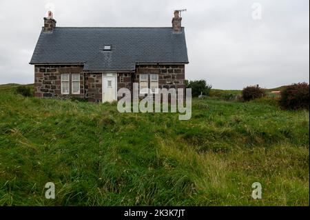 September 2022: Isle of Canna, Inner Hebrides, Schottland die Schule Stockfoto