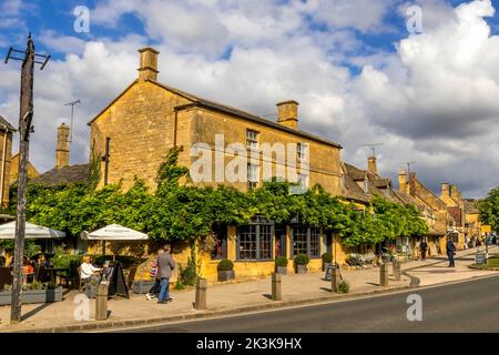 HIGH STREET, BROADWAY, WORCESTERSHIRE, ENGLAND, GROSSBRITANNIEN Stockfoto