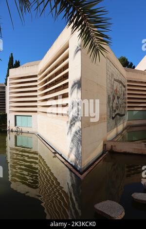 Pilar i Joan Mirò Stiftung, Palma de Mallorca. Moneo Building, Sitz der Stiftung. Stockfoto