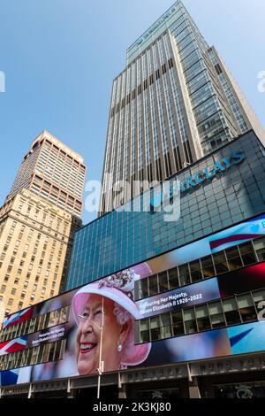 Barclays Building, 745 Seventh Avenue, Rockefeller Center, 2022, New York City, USA Stockfoto