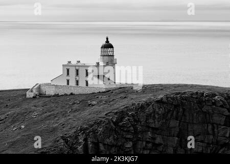 Stoer Head Lighthouse in Sutherland an der Westküste Schottlands Stockfoto