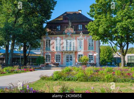 Rokoko-Palast im Stadtpark Schwäbisch Gmünd. Baden Württemberg, Deutschland, Europa Stockfoto