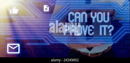 Textschild mit der Anzeige „Zeit nicht verschwenden“. Internet-Konzept fragen jemanden für Beweise oder Genehmigung Gericht Stockfoto