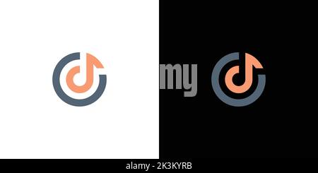 Eine Vektordarstellung einer Musiknote Stock Vektor