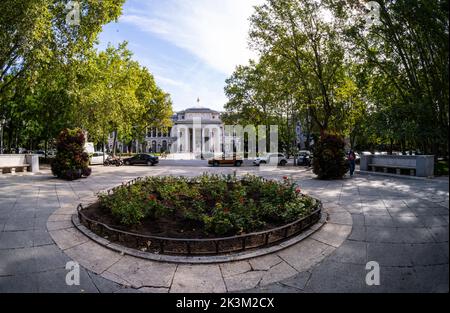 Madrid, Spanien, September 2022. Panoramablick auf das Prado-Museum im Stadtzentrum Stockfoto