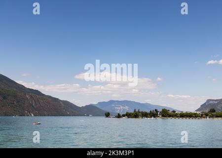 Lac du Bourget, Aix-les-Bains, Savoie, Frankreich Stockfoto