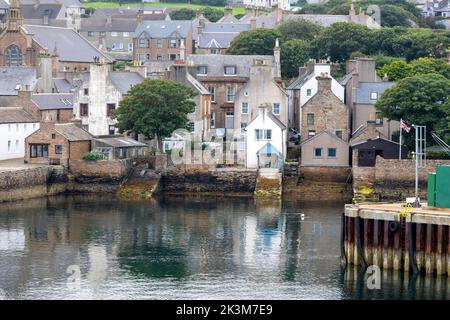 Blick von den NorthLink Ferries , Orkney, Schottland, Großbritannien Stockfoto