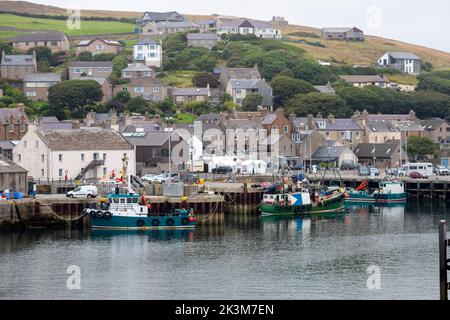 Blick von den NorthLink Ferries , Orkney, Schottland, Großbritannien Stockfoto