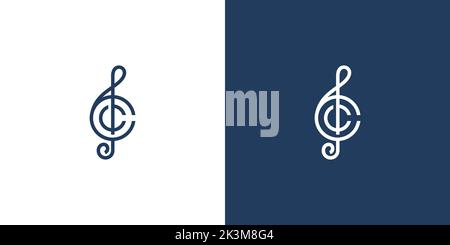 Eine Vektordarstellung der Musiktaste Stock Vektor