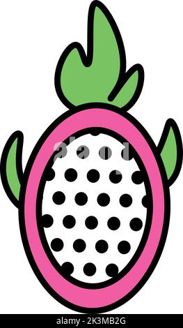 Dragon Fruit Vektor einfaches Symbol Stock Vektor