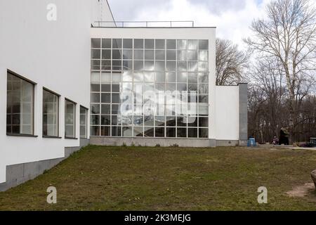 WYBORG, RUSSLAND - 28. April 2022: Bibliothek nach Alvaar Aalto benannt. Lesesaal Stockfoto