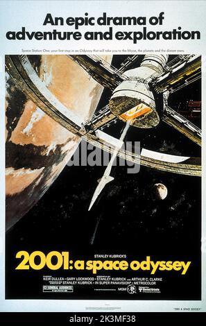 2001: Odyssee im Weltraum 1968. 2001: A Space Odyssey Movie Poster. 2001 Odyssee im Weltraum Stockfoto