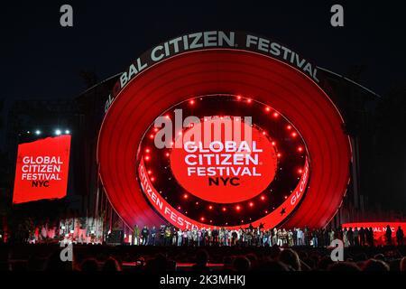 Das Global Bürgerfest 2022 im Central Park am 24. September 2022 in New York City. Stockfoto