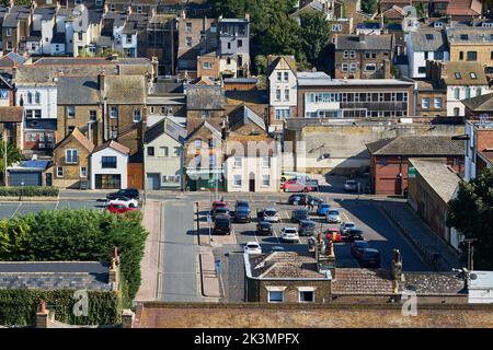 Eine Luftaufnahme der Ramsgate Music Hall in der Stadt Ramsgate, Kent Stockfoto