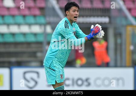 26.. September 2022; Stadio Teofilo Patini, Castel di Sangro Italien; Freundschaftsspiel U21 2022 Fußball, Italien gegen Japan; Masato Sasaki aus Japan Stockfoto